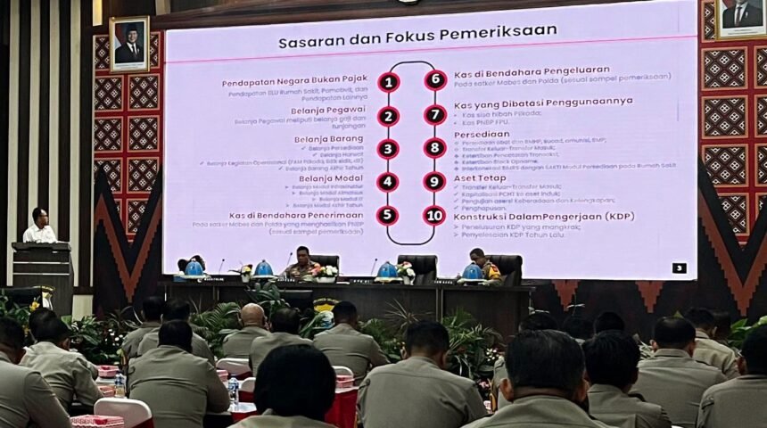 BPK RI Periksa Keuangan Polda Sulsel 2024, (10/2/2025).