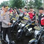 Polres Metro Tangerang Kota periksa armada patroli, (11/2/2025). 