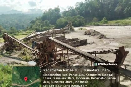 Skandal PLTA Pahae Julu di Kabupaten Tapanuli Utara, (15/2/2025). (Dok. Ontime/Wakomindo/HO)