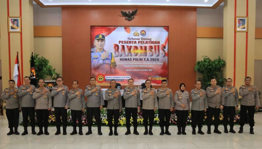 Polri terus meningkatkan kualitas kehumasan dengan menggelar Pelatihan Bakomsus Humas Polri Tahun Anggaran 2025.