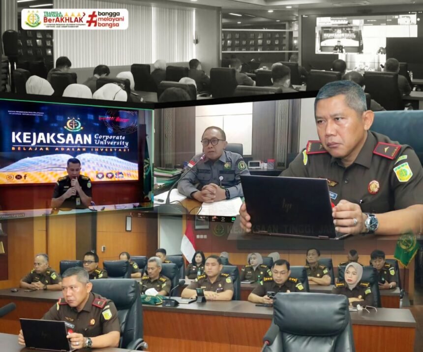 Kejati Jatim perkuat peran intelijen melalui kegiatan bimtek, (19/2/2025).