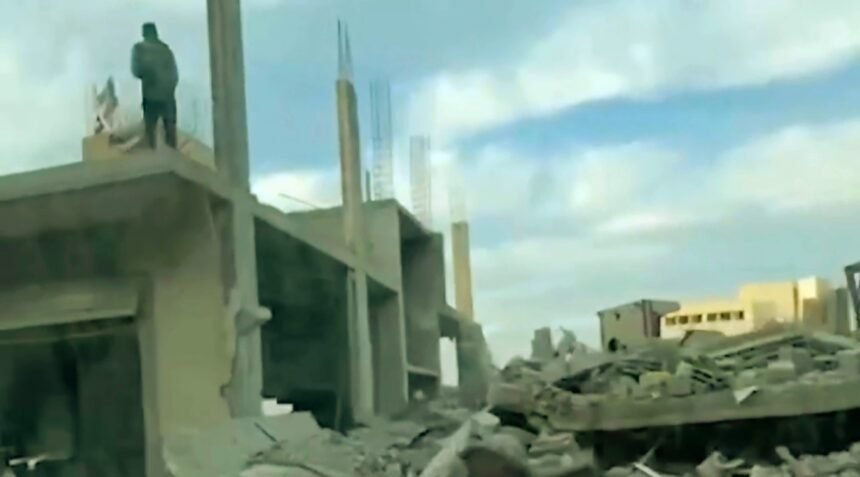 Properti di Rafah porak-poranda, (12/2/2025). (qudsn/ho)