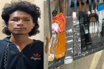 Polda Sulsel ungkap peredaran narkotika di Jalan Batua Raya No. 166, Kelurahan Borong, Kecamatan Panakkukang, Kota Makassar, (2/3/2025).