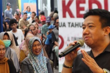 Anggota DPRD Kota Makassar dari Fraksi PDI Perjuangan, William, SE, serap aspirasi warga Pannampu, (13/3/2025).