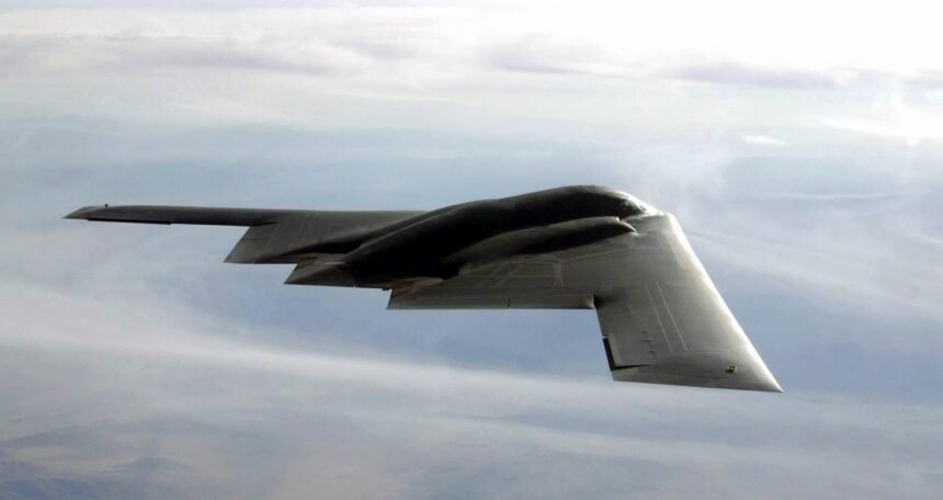 Pesawat pengebom B-2 Spirit Amerika Serikat.