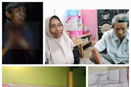 Kolase: Kasus penganiayaan brutal di Desa Bontokadatto, Kecamatan Bontonompo, Kabupaten Gowa, Sulawesi Selatan, korban alami luka parah dan keluarga korban melaporkan ke kantor polisi setempat. (tim/ho)