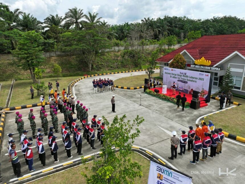 Hutama Karya siaga mudik 2025 di jalan tol dan trans Sumatera. (Dok. HK/HO/mp)