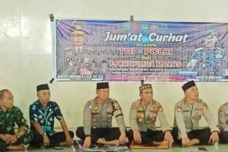 Polda Sulsel gelar ‘Jumat Curhat’ di Maros, (7/3/2025).