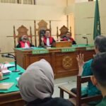 Majelis Hakim dan Jaksa Penuntut Umum (JPU) dalam sidang perkara di Pengadilan Negeri Medan, (11/3/2025). (rz/ho)