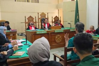 Majelis Hakim dan Jaksa Penuntut Umum (JPU) dalam sidang perkara di Pengadilan Negeri Medan, (11/3/2025). (rz/ho)