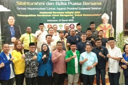 Silaturahmi dan buka puasa lintas agama, teguhkan harmoni dan persatuan di Makassar, Sabtu (15/3/2025).