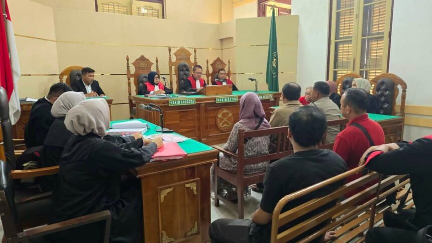 Dalam persidangan, empat saksi dihadirkan terkait kematian korban, Rusman Maralen Situngkir di Medan, (17/3/2025).