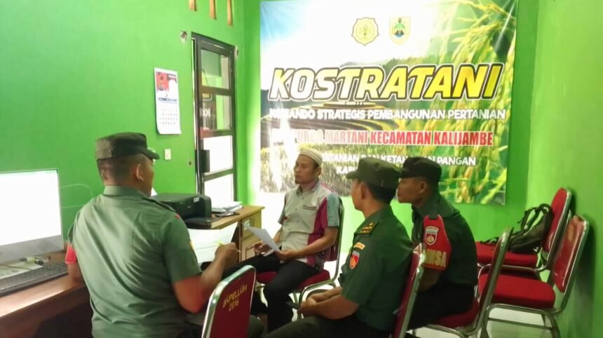 Babinsa Koramil 18/Kalijambe jalin sinergi dengan PPL, (24/3/2025). (ak/ho/mp)