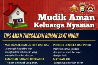 Tips aman tinggalkan rumah saat mudik dari Kapolres Gowa, (26/3/2025).