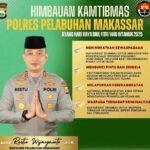 Polres Pelabuhan Makassar mengimbau masyarakat agar meningkatkan kewaspadaan jelang mudik Lebaran 2025.