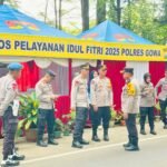 Wakapolres Gowa tinjau Pos Pelayanan Operasi Ketupat 2025 di Malino, Kecamatan Tinggimoncong, serta di Rest Area Bontojai, Kecamatan Parangloe, Kabupaten Gowa, (28/3/2025).