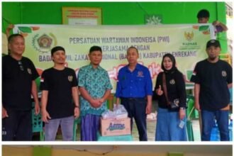 PWI dan Baznas Enrekang berkolaborasi dalam aksi sosial, (27/3/2025).