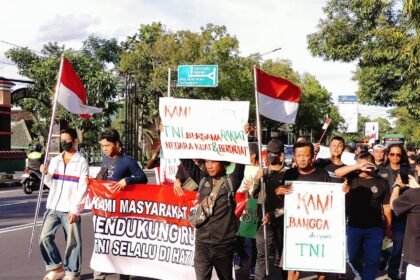 Aliansi Masyarakat Sragen gelar aksi simpatik, (29/3/2025).