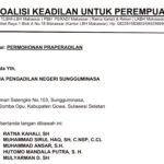 Surat Koalisi Keadilan untuk Perempuan.