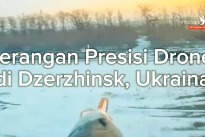 Drone FPV hantam truk pickup Ukraina di Dzerzhinsk, (10/3/2025). (mw/ho/mp)