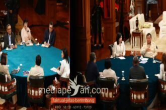 Pertemuan Presiden Prabowo dengan Pemred Media Nasional, (6/4/2025). (Sumber medsos: @prabowo)