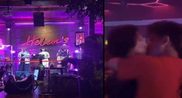 Kontroversi video viral LGBT di klub malam Makassar. (sc.ig.@gowaviral/ho)