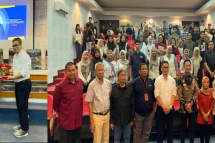 Bupati Enrekang, H. Muh. Yusuf Ritangnga, berbicara di hadapan ratusan mahasiswa dalam seminar penyiapan karir, (24/4/2025).