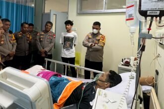 Solidaritas Polisi Gowa, Kapolres Besuk Personel Terbaring Sakit