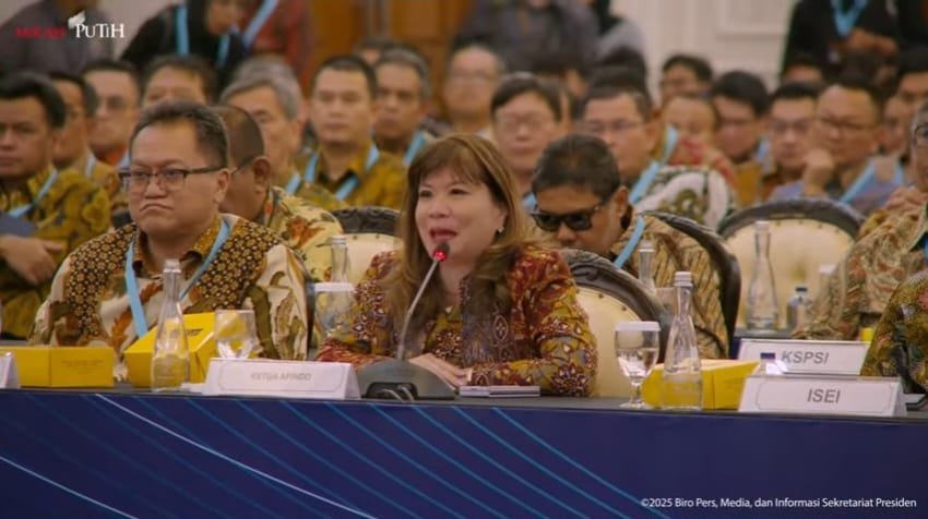 Saresehan ekonomi yang digelar Presiden RI bersama Apindo, (8/4/2025). (Sumber: Biro Pers, Media dan Informasi Sekretariat Presiden/HO)