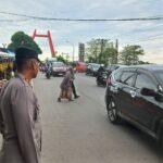 Strong Point: Personel Polres Gowa ditempatkan pada jam-jam sibuk, pagi dan sore di sejumlah titik strategis, (10/4/2025).