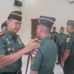 Dandim 0724/Boyolali pimpin upacara kenaikan pangkat 48 personel TNI, (9/4/2025).