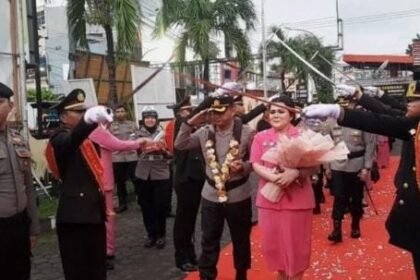 Kapolres Pelabuhan Makassar resmi berganti, (9/4/2025).