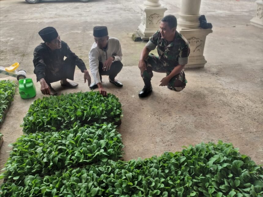 Babinsa Koramil Cepogo jalin komunikasi dengan petani di Boyolali dalam memdukung program ketahanan pangan, (12/4/2025).