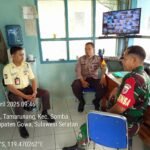 Bhabinkamtibmas dan Babinsa sambangi Pos Satpam IPA Somba Opu, (16/4/2025).