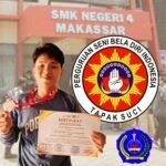 Siswa SMKN 4 Makassar raih juara II di kejuaraan pencak silat Baddare Situru Cup I tingkat Provinsi Sulawesi Selatan, (20/4/2025).