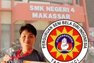 Siswa SMKN 4 Makassar raih juara II di kejuaraan pencak silat Baddare Situru Cup I tingkat Provinsi Sulawesi Selatan, (20/4/2025).