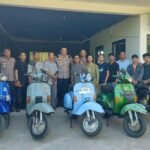 Kapolres Gowa jalin silaturahmi dengan komunitas vespa di Warkop Chill House, Kelurahan Manggarupi, Kecamatan Somba Opu, Kamis (24/4/2025).
