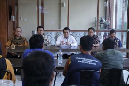 Wabup Enrekang temu Wamendes PDTT di Pinrang Sulsel, (24/4/2025).