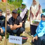 Bupati Enrekang tanam bibit di Buttu Macca, April 2025.