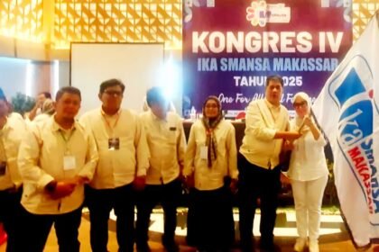 Kongres IV IKA SMANSA yang digelar di Hotel Novotel, Kota Makassar, pada Sabtu (26/4/2025).