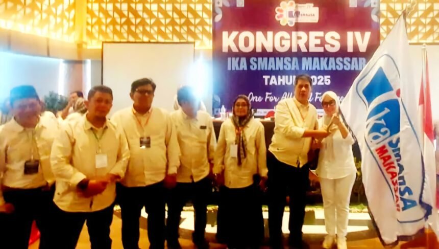 Kongres IV IKA SMANSA yang digelar di Hotel Novotel, Kota Makassar, pada Sabtu (26/4/2025).