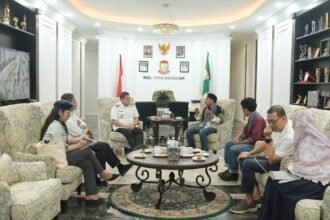 Ketua GMKI Makassar dan jajaran temui Wali Kota, April 2025.