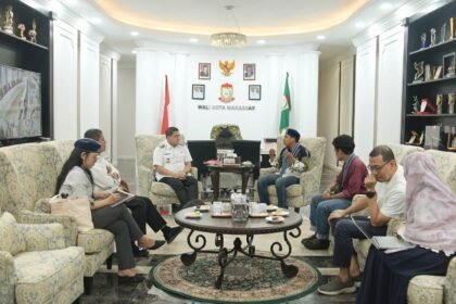 Ketua GMKI Makassar dan jajaran temui Wali Kota, April 2025.