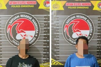Dua Pria ditangkap dalam kasus narkoba di Enrekang, (28/4/2025).