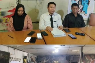 Konferensi pers di warung kopi: Ungkap skandal Lapas Makassar, (28/4/2025). 