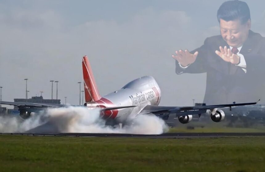 Ilustrasi China hentikan pengiriman jet penumpang buatan Boeing. (Geopolitics Live/HO/MP)