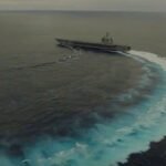 Ilustrasi USS Truman bermanuver menghindari rudal Yaman pada Minggu pagi (27/4/2025). (ss.x.@Athar_Khan_/ho/mp)