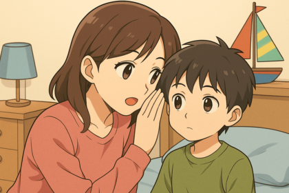 Ilustrasi anak patuh dengan hipnosis, tanpa perlu marah-marah. (mediapesan)