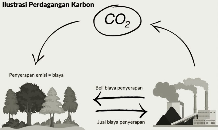 Perdagangan karbon Indonesia sentuh Rp77,91 triliun hingga April 2025. (idxcarbon/forestdigest/ho/mp)