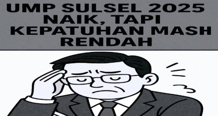Ilustrasi: UMP Sulsel naik 6,5 persen, jadi salah satu tertinggi di luar Jawa. Namun tantangan kepatuhan masih membayangi.